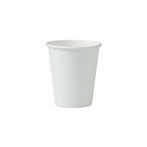 Single-Sided Poly Paper Hot Cups, 6 oz, White, 50/Pack, 20 Packs/Carton Single-Sided Poly Paper Hot Cups, 6 oz, White, 50/Pack, 20 Packs/Carton