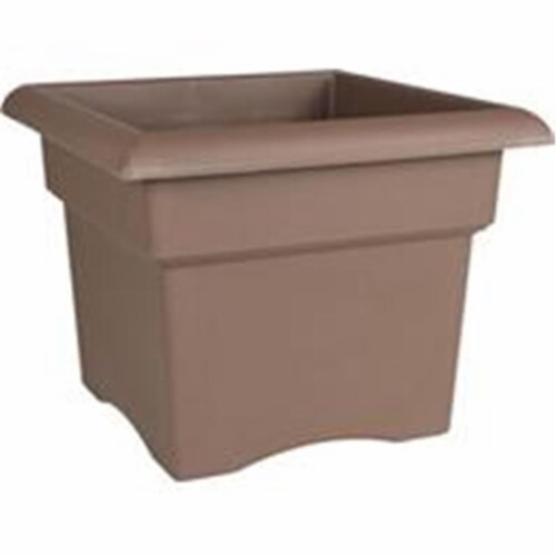10184 18 in. Veranda Planter, Chocolate Perspective: front