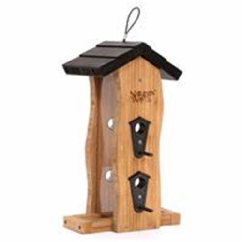 2 qt Vertical Wave Feeder, Bamboo Perspective: front