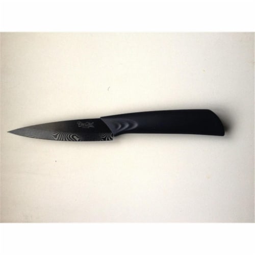 Damascus  3 in. Ceramic Paring Knife Perspective: front