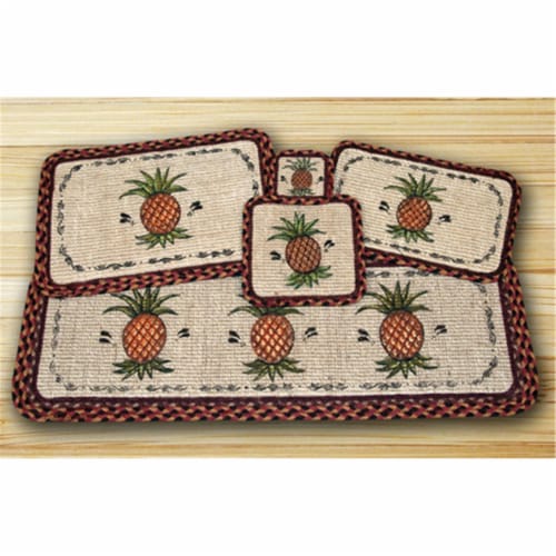 Wicker Weave Trivet, Pineapple, Perspective: front