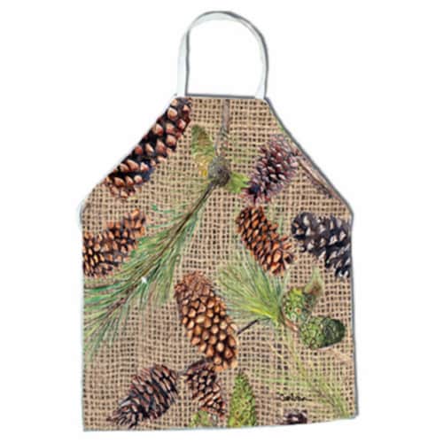 Pine Cones Apron - 27 x 31 in. Perspective: front