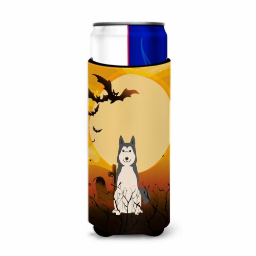 Halloween West Siberian Laika Spitz Michelob Ultra Hugger for Slim Cans Perspective: front