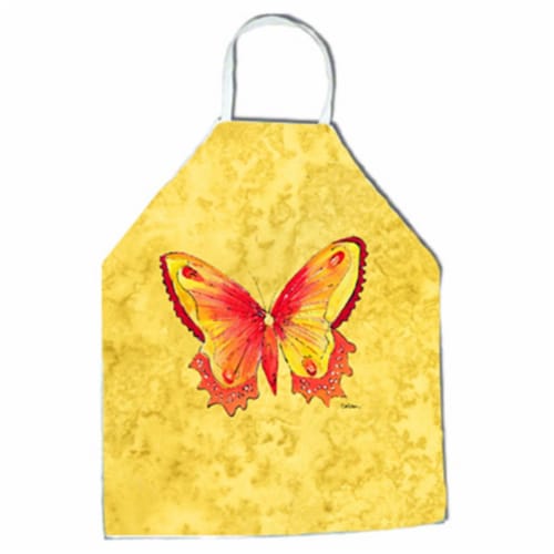 27 H x 31 W in. Butterfly on Yellow Apron Perspective: front