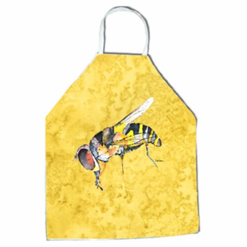 27 H x 31 W in. Bee on Yellow Apron Perspective: front