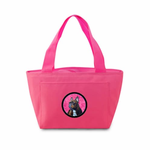 Pink French Bulldog Zippered Insulated School Washable And Stylish Lunch Bag Cooler 1 Fred Meyer