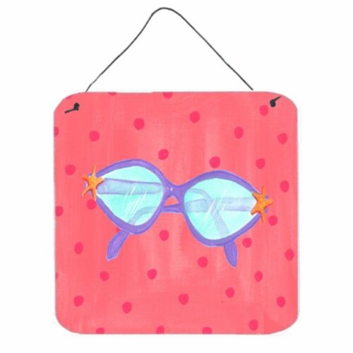 Sunglasses Aluminium Metal Wall or Door Hanging Prints Perspective: front