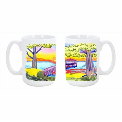 Dock at the pier Dishwasher Safe Microwavable Ceramic Coffee Mug