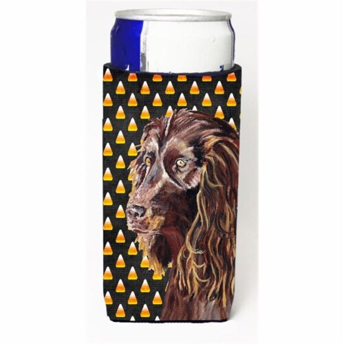 Boykin Spaniel Halloween Candy Corn Michelob Ultra  for Slim Can Perspective: front