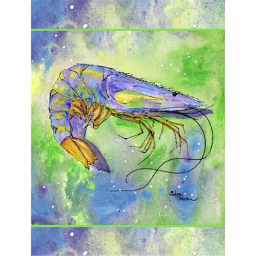 11 x 15 in. Shrimp Flag Garden Size Perspective: front