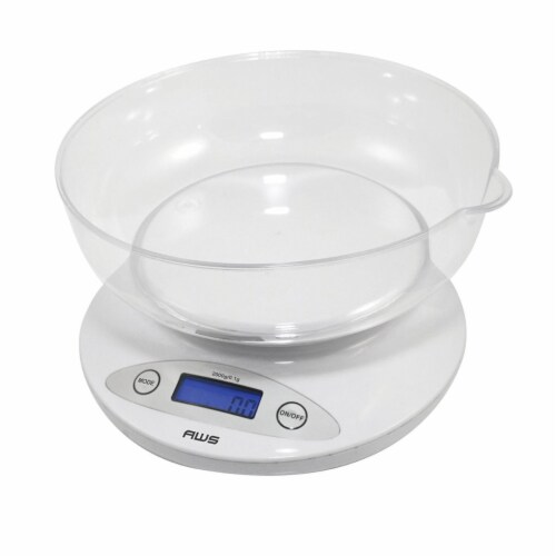 2000 gal Capacity Digital Kitchen Scale - White Perspective: front