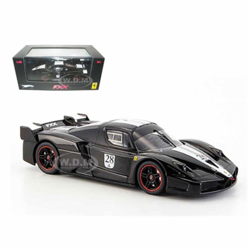 Ferrari Enzo Fxx Diecast Car Model Black No 28 Elite Limited Edition 1 43 Diecast Model Car 1 Qfc