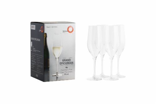 Stolzle Lausitz Grand Epicurean Champagne Glasses Perspective: front