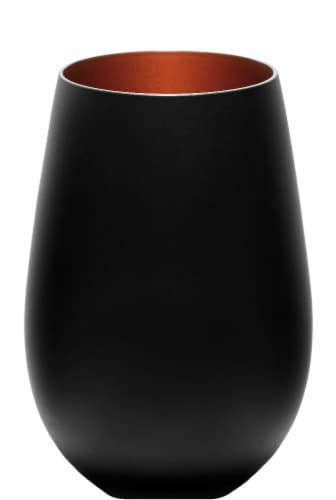 Stolzle Lausitz Olympia Tumbler - Matte Black/Bronze Perspective: front