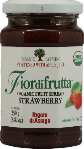 Fior di Frutta Organic Strawberry Fruit Spread Perspective: front