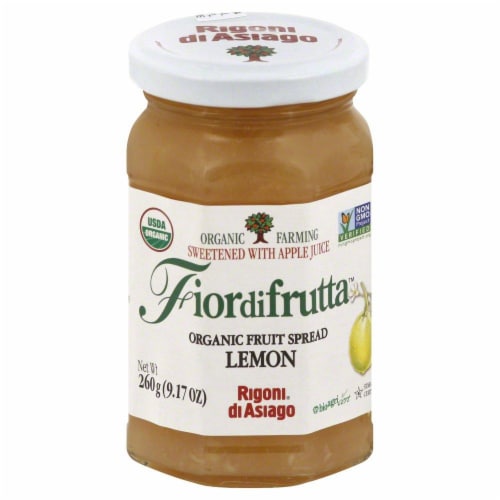 Rigoni Di Asiago Fiordifrutta Organic Fruit Spread - Lemon Perspective: front