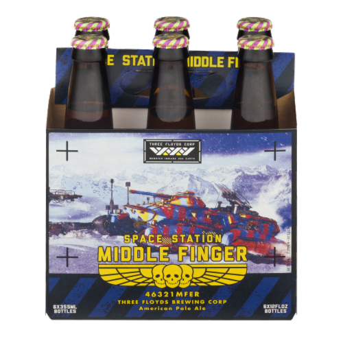 Three Floyds Space Station Middle Finger American Pale Ale Perspective: front