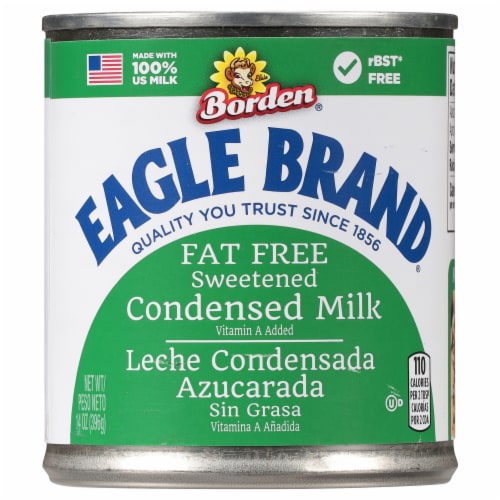 Eagle Brand Fat Free Sweetened Condensed Milk Perspective: front
