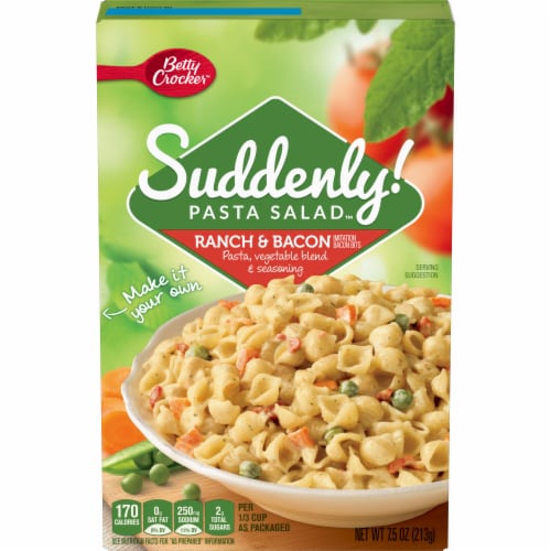 Betty Crocker Suddenly! Ranch & Bacon Pasta Salad 7.5 oz Perspective: front