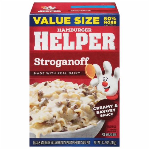 Hamburger Helper® Pasta Stroganoff Perspective: front