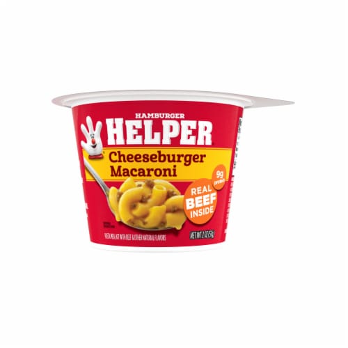 Hamburger Helper Cheeseburger Macaroni Microwave Cup Perspective: front