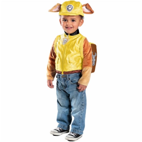 Princess Paradise Disney Jr.S Paw Patrol Rubble Deluxe Toddler Costume - Small Costume Perspective: front