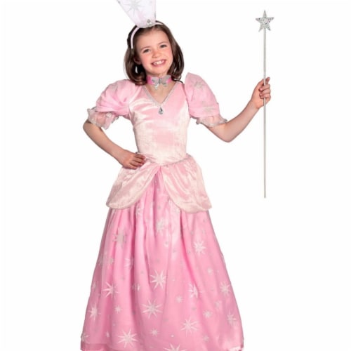 Prin5500 280642 The Wizard of Oz Glinda Girls Pocket Princess Costume, Extra Large Perspective: front