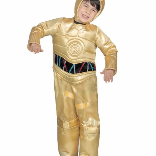 Princess Paradise 278089 Halloween Boys Classic Star Wars Premium C-3Po Jumpsuit Costume - Sm Perspective: front