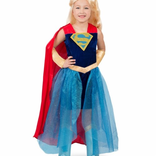 Princess Paradise 249844 Super Hero Girls Premium Child Supergirl Formalwear - Medium Perspective: front