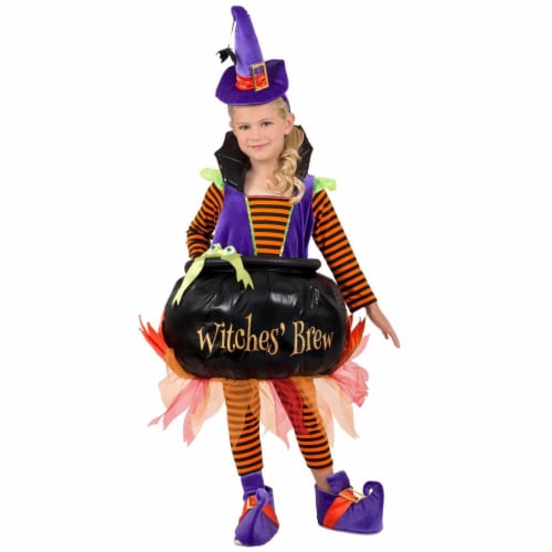 Princess Paradise 278043 Halloween Girls Cauldron Witch Costume - Extra Small Perspective: front