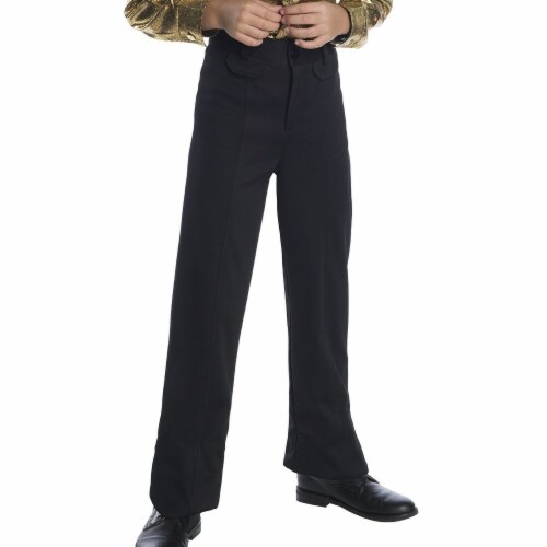 Charades Costumes 276742 Halloween Boys Black Disco Pants - Small Perspective: front