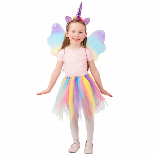 Princess Paradise 278198 Halloween Girls Unicorn Skirt Set Costume - Extra Small & Small Perspective: front