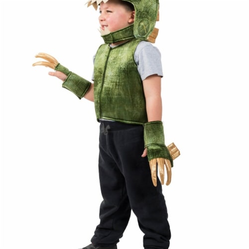 Princess Paradise 278137 Halloween Boys Green T-Rex Dino Vest Costume - Extra Small & Small Perspective: front