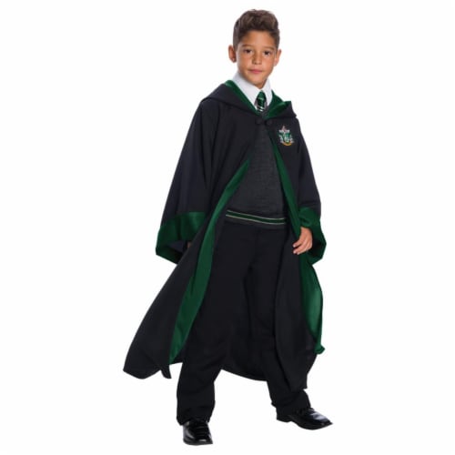 Morris CH03582CSM Childs Deluxe Slytherin Costume Set - Size 4-6 Small Perspective: front