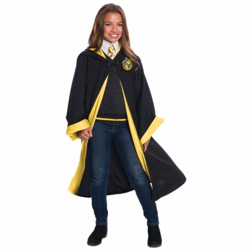 Morris CH03584CMD Childs Deluxe Hufflepuff Costume Set - Size 8-10 Medium Perspective: front