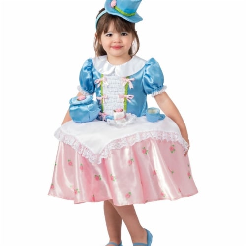 Princess Girls Tea Party Table Top Child Costume - Extra Small Costume Perspective: front