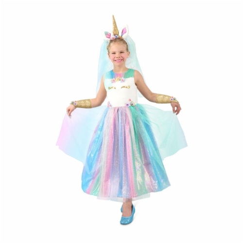Princess Girls Lovely Lady Unicorn Child Costume - Large Costume Perspective: front