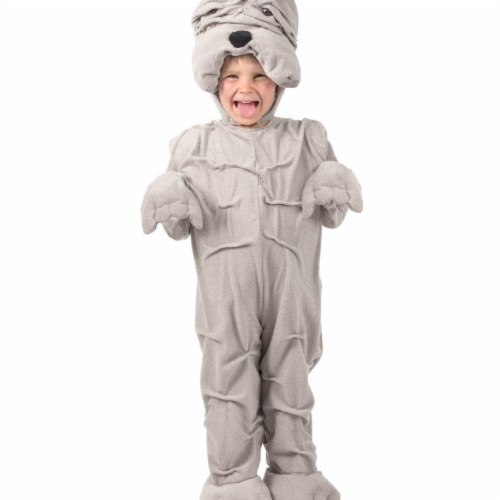 Princess Girls Wrinkly Bulldog Child Costume - Medium Costume, Medium ...