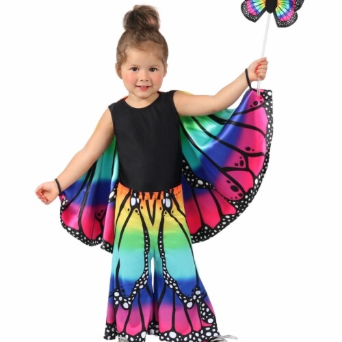 Princess Girls Child Rainbow Butterfly Pants - Ns Costume Perspective: front