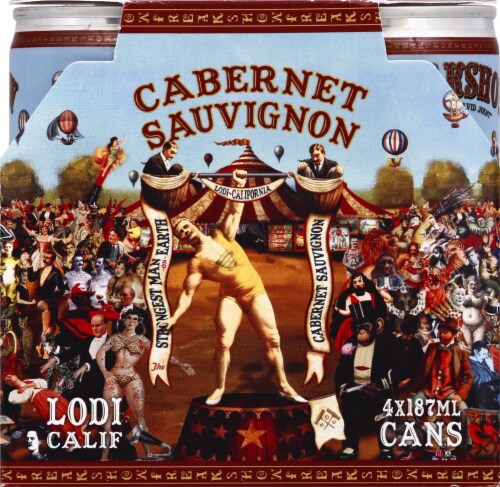 Michael David Winery Freakshow Cabernet Sauvignon Cans Perspective: front