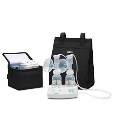 Ameda EW17077 Breast Pump with Carry All & AC Adapter Perspective: front