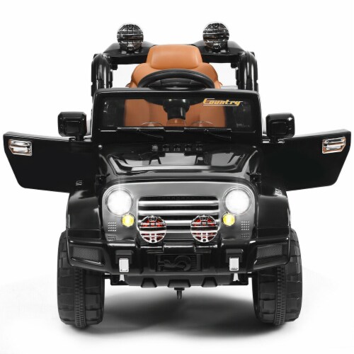 Electric Kids Ride On 12V Truck Car Green Black Camouflage Black