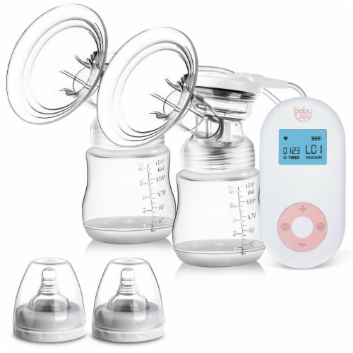 Costway Electric Double Breast Pump, Breast Pump, Portable Dual Suction Nursing Breastfeeding Perspective: front
