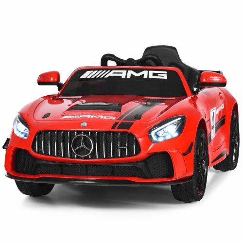 Red 12V Electric Mercedes Benz Kids Ride On Car Toys USB MP3 LED Remote Control 