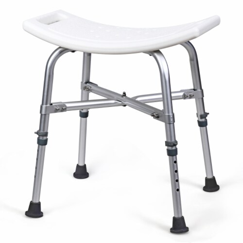 Adjustable height bath stool clearance