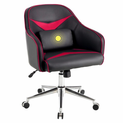 Costway Office Chair Task Desk Swivel Adjustable Height w Massage