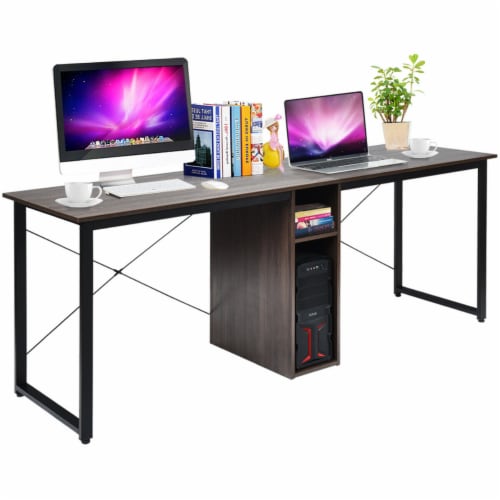 Large computer desk for sales 2 monitors