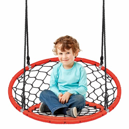 Costway Spider Web Chair Swing w/ Adjustable Hanging Ropes Kids Play  Equipment BlackOrange, 1 unit - Pay Less Super Markets