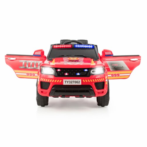 Costway Kids 12V Electric Ride On Car Police Car with Remote