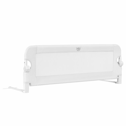 Babyjoy 48'' Breathable Safety Bed Rail Guard Toddlers Kids Baby Swing Down Bedrail Perspective: front